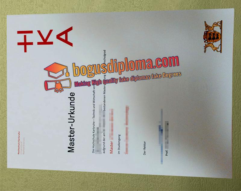 How can i making a fake Hochschule Karlsruhe Urkunde?