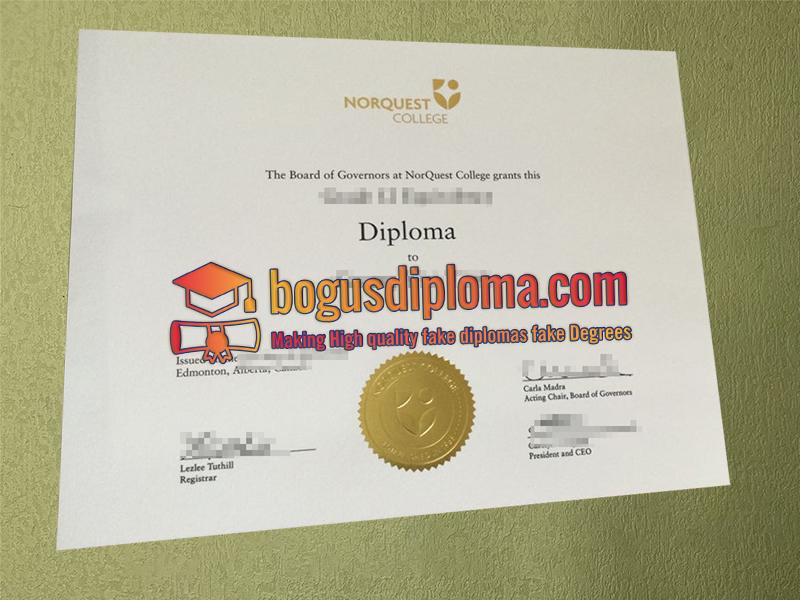 Fake NorQuest College Diploma base Original