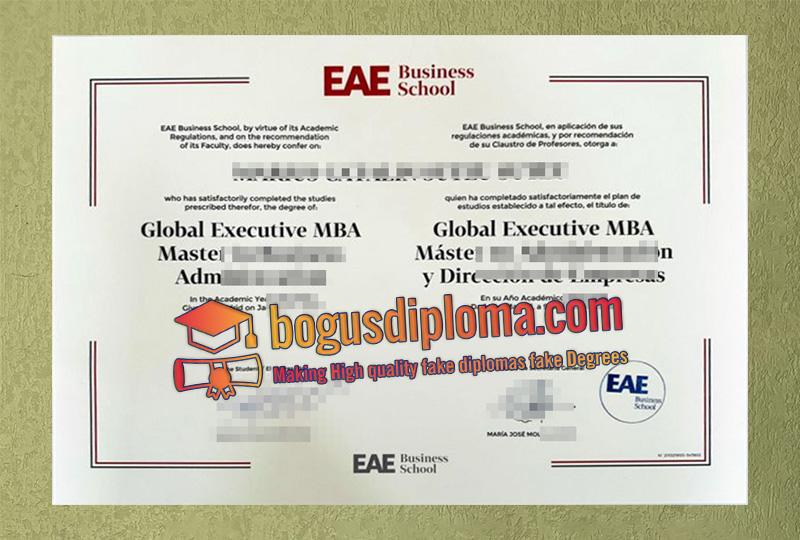 The best way to buy Fake EAE Business School Diploma