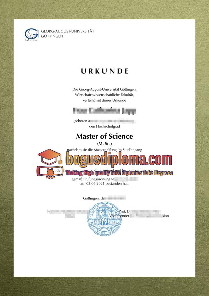 Buy a fake Göttingen Urkunde