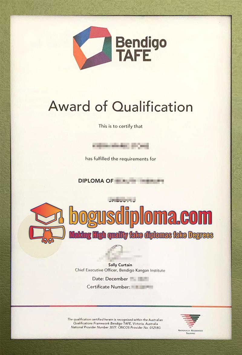 A way to making Bendigo TAFE Fake Diploma How to get a fake TAFE Diploma online