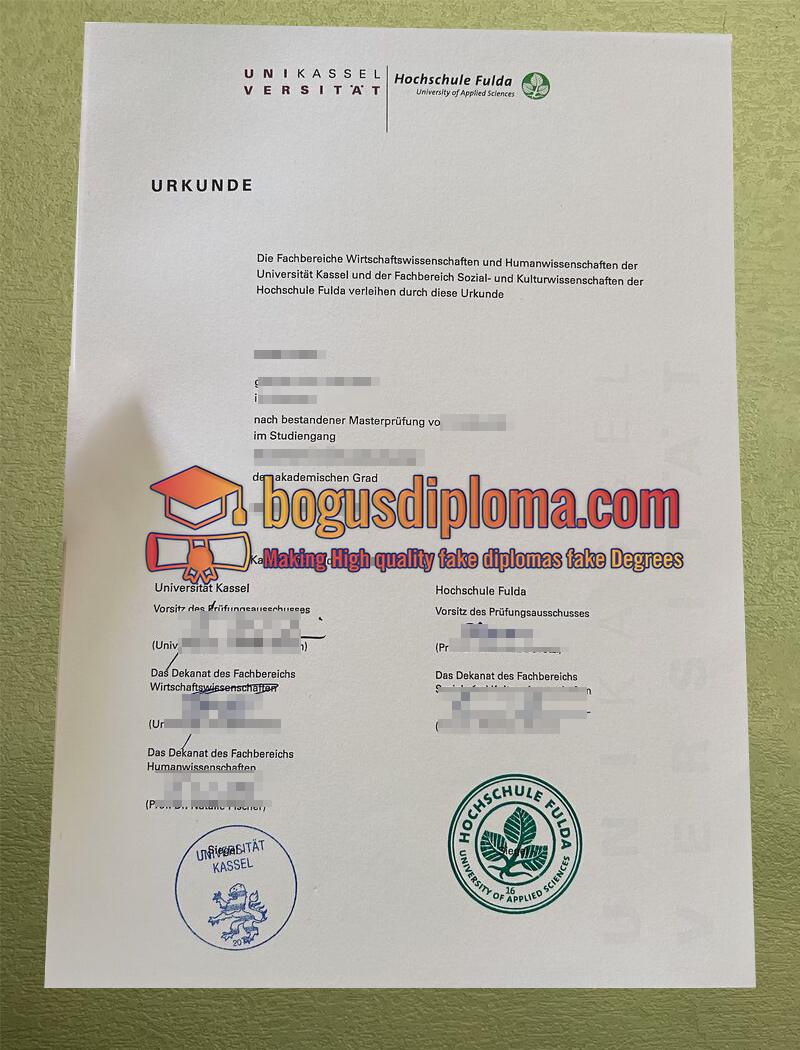 Buy Fachhochschule Fulda urkunde Order a fake Fachhochschule Fulda Diploma