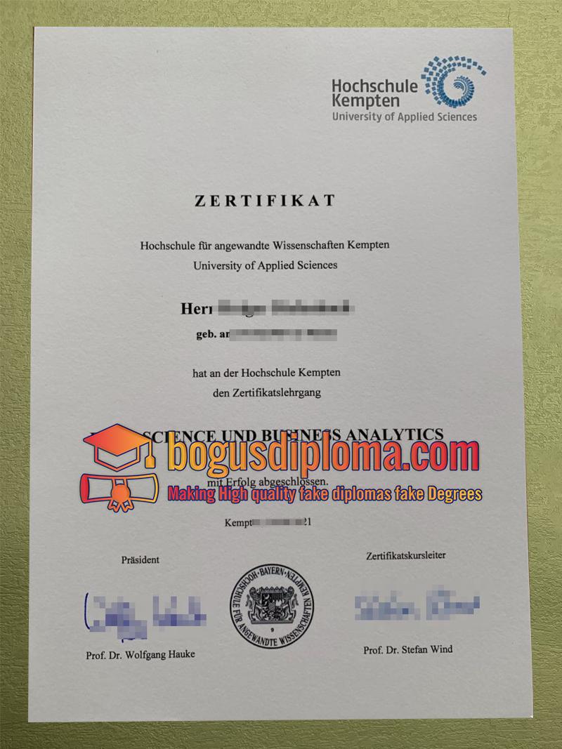 Fachhochschule Kempten Urkunde Sample Fachhochschule Kempten Urkunde