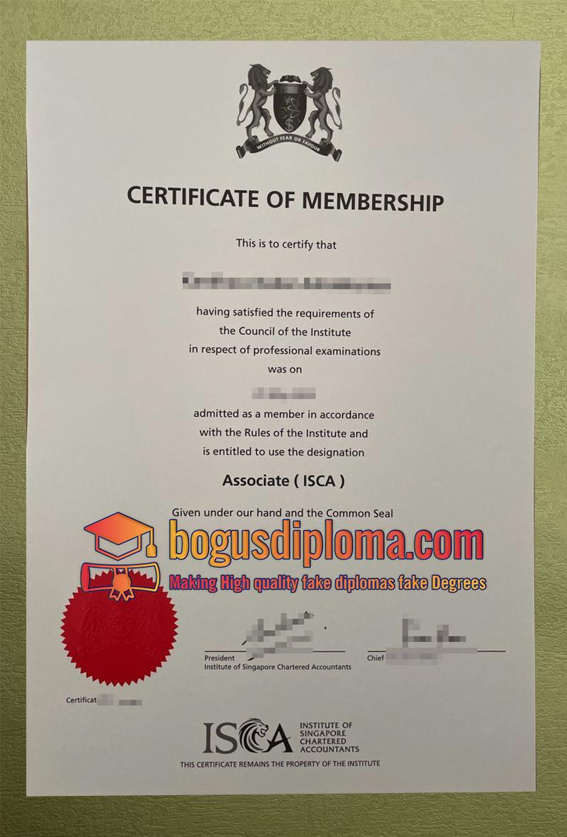 ISCA Certificate ISCA Diploma