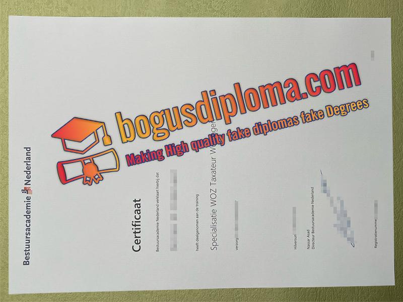 Bestuursacademie Nederland Diploma