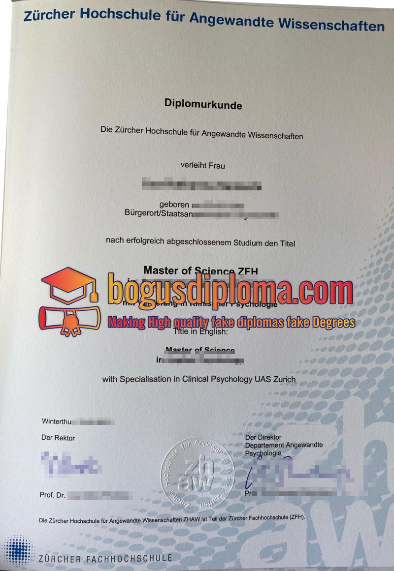 Buy a ZHWA Diplomurkunde ZHWA Diplomaurkunde